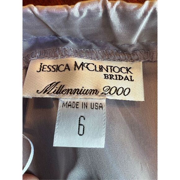 Jessica McClintock bridal millennium 2000 lavender iridescent 2 piece gown 6 - Picture 12 of 12